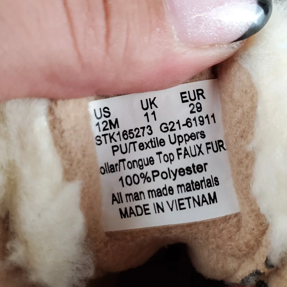 Sperry Alpine Saltwater Girls Duck Boots Sz 12 M Tan Cozy Faux-Shearling Lace-Up